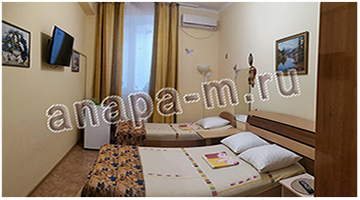 Standard room на семью за 3-х человек, одна спальня